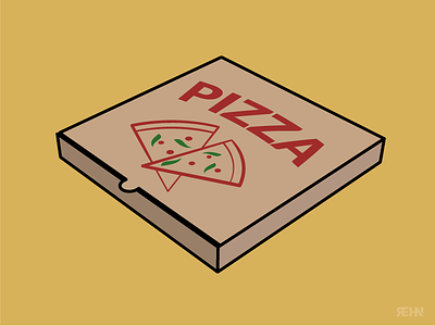 Pizza Box box food illustration pizza pizza box vinny vinnys