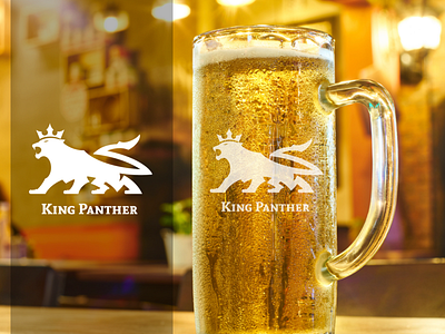 King Panther bar beer logo panther