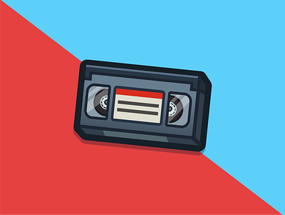 VHS-Tape design illustration ui vector