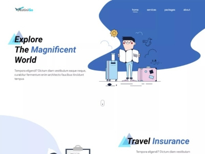 Travel Tour Website Design concept design template travel and tour web design web design