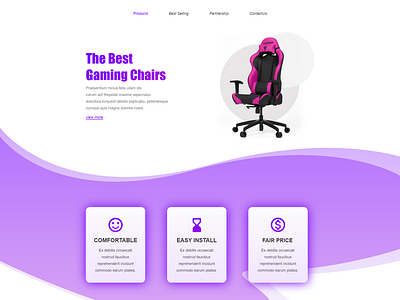 Gaming Chair Selling Website