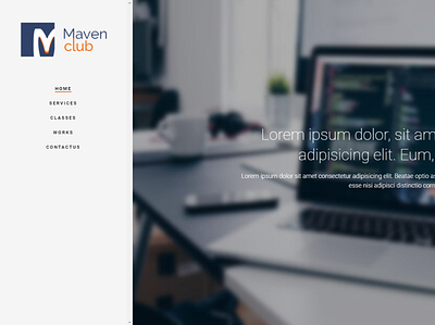 Maven Technology Website portfolio website technology website template web design