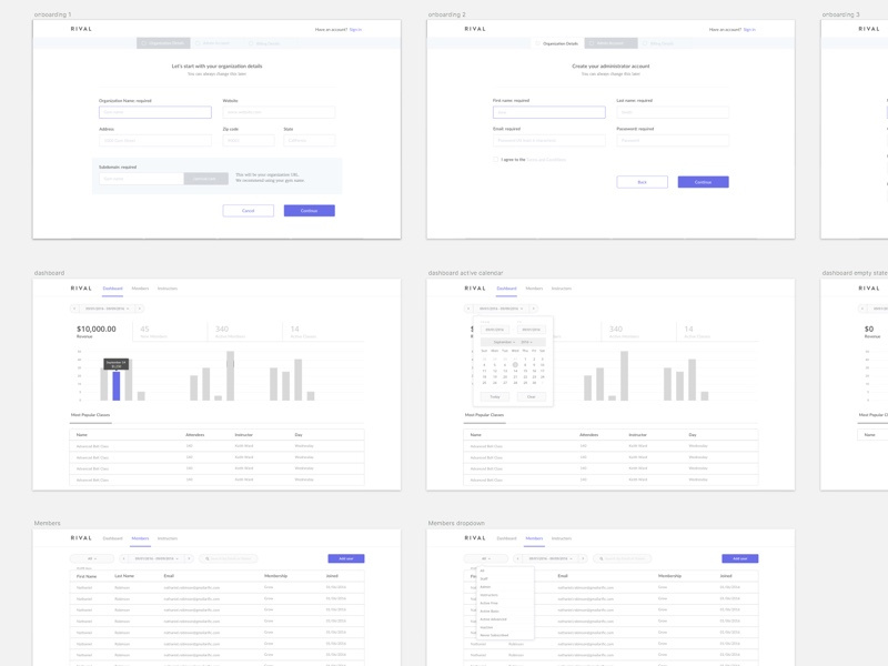 Fun project dashboard simple clean admin