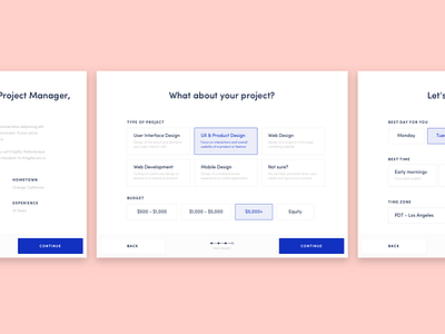 Booking form booking clean form product project startup ui ux