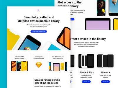 Devicelab color device mockup devices landing page marketing
