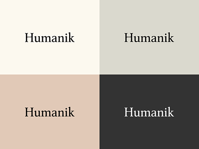 Humanik logo clean logo minimal