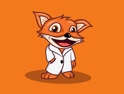 fox cartoon cute cute animal design fox illustration logo