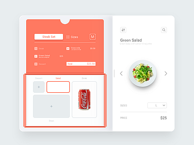 Box Set app application branding design app food graphic menu minimal ui ux webdesign white