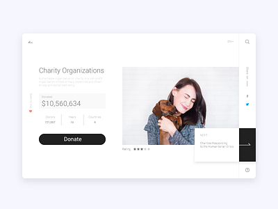 Charity Organizations App app application art branding charity design donate graphic illustration minimalism ui ux web design webdesign white