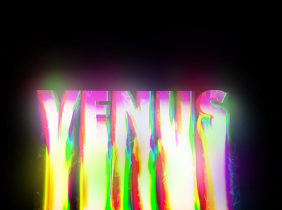 VENUS design flat illustration minimal typography