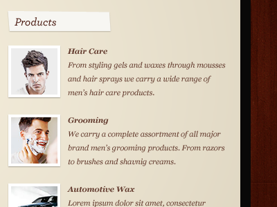 Barber's website