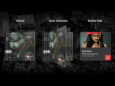 Album Animation album animation black cover details download hip hop hover music red social network song