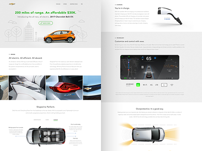 Chevrolet Bolt website redesign