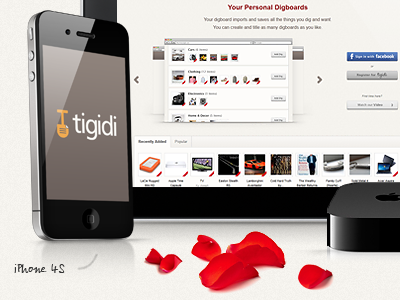 Tigidi Valentine's Contest apple apple tv contest ipad iphone petals roses valentine valentines