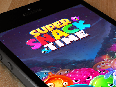 SuperSnackTime font game illustration ios ipad iphone4 iphone5 logo