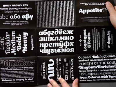 Appetite Pro appetitepro fonts type