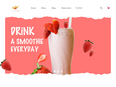 web banner 1 animation design food fruits juice photoshop sketch ui ux web