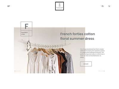 dress banner dress fashion french sketch uiux webdesign