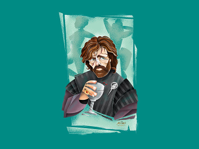Tyrion Lannister: Game of Thrones actor character character design cintiq digital art game of thrones illustration illustrator man portrait portrait art texture tyrion lannister vector