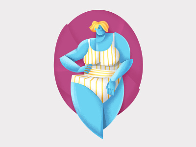 Self-Confidence body curves curvy digital art illustration illustrator shapes textures vector art vectors