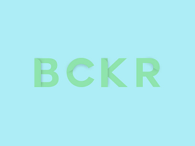 BCKR Detail blue brand branding design logo type typography ui web