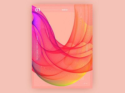 Poster 01 abstract colorful gradient illustration poster shape type typography web