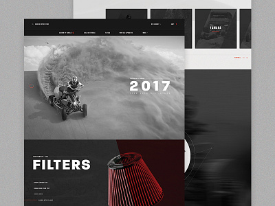 Project X - Version 2 atv black car design red texture type ui ux web website