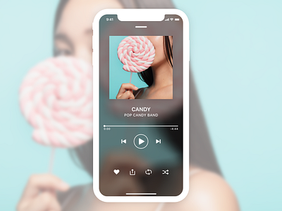 Music Player app branding dailyui design flat minimal ui vector
