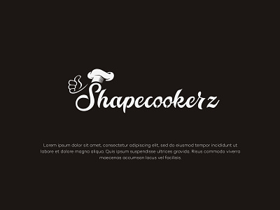 shapecooker attractive business logo cook creative logo design flat food logo minimal minimalist modern professional logo shapes