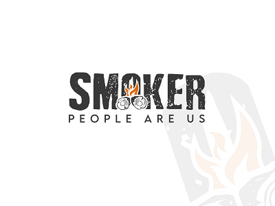 smoking logo designm attractive business logo creative logo design fire flat log logo minimal minimalist modern professional logo smoke smoking