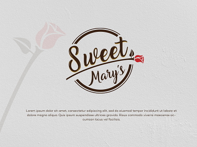 sweet mary's logo attractive branding design business logo café creative creative logo design flat food logo logo branding minimal modern professional logo restaurant