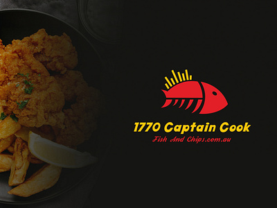 captain cook fish and chips logo design project attractive brand identity business logo chips creative creative logo design fish flat food logo minimal minimalist modern professional logo restaurant