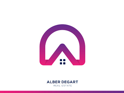 A AND D LETTER REAL ESTAET LOGO attractive brand identity branding branding design business logo creative logo design flat graphic design logo logo branding minimal minimalist modern professional logo