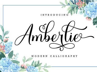 Amberlie design illustration logo modern modern calligraphy ui wedding