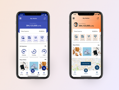 My Wallet MM dashboard design dashboard ui expense manager figma functional design gradient color home screen quick view simple design solid color wallet ui walletapp