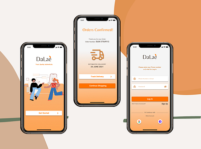 Let's order with "DaLae" App classic design figma home home screen ui