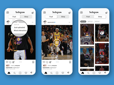 Redesign Feature of Instagram app design features instagram ui ux