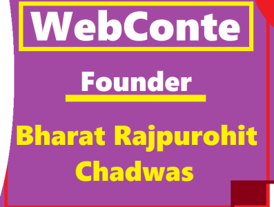 Bharat Rajpurohit Chadwas Founder WebConte bank bharat rajpurohit chadwas election kids postal code school village