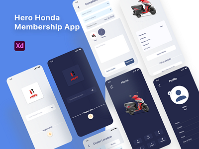 Hero Honda Membership App Redesign