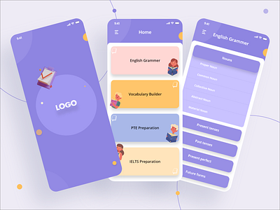English Learning App app app design elearning iphone learning learning app ui ui design ux xd