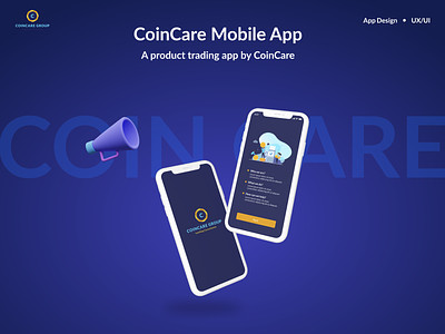 CoinCare Group Mobile App app design ios mobile product design ui ux