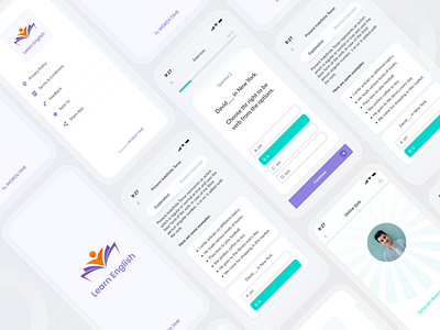 Words time - Learn English App app design elearning ui ui design ux