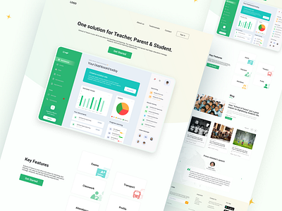 Landing Page design for LMS Provider