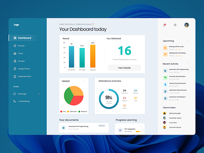 E-Learning Dashboard