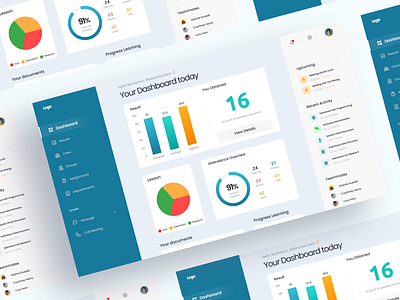 E-Learning Dashboard - Concept dashboard education elearning lms ui ui design ux website