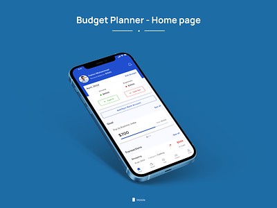 Budget Planner app design budget budget planner design finance fintech to do ui ui design ux
