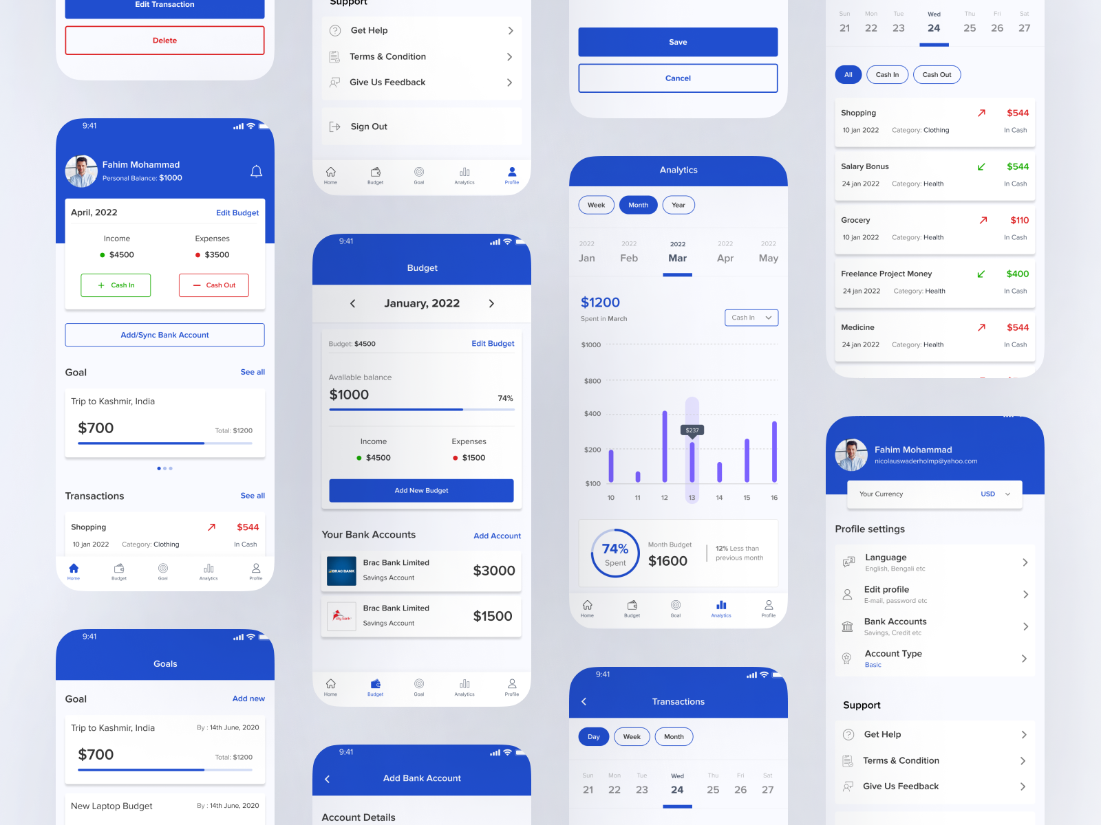 Budget Planner By Md Shohanur Rahaman On Dribbble