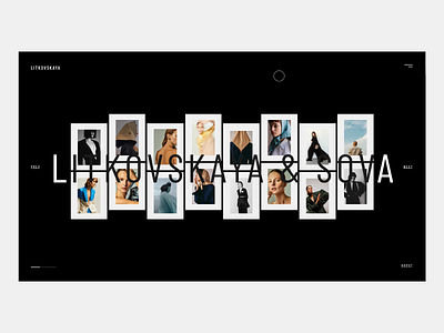 LITKOVSKAYA / Dark adobe adobexd application branding concept redesign redesign concept site ui ux website website concept website design
