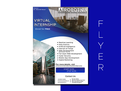 Flyer for AIROBOTICA advertising branding colorful design elegance flyer design graphic design photoshop typography