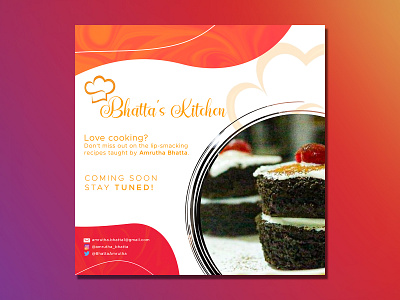 Bhatta's Kitchen - Poster advertising branding classic colorful design elegance flyer design graphic design illustration typography